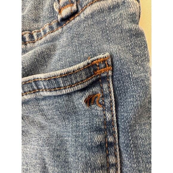 Madewell Womens High Rise Denim Shorts Size 27 Blue Jeans Button Fly Boho Preppy - Picture 7 of 11
